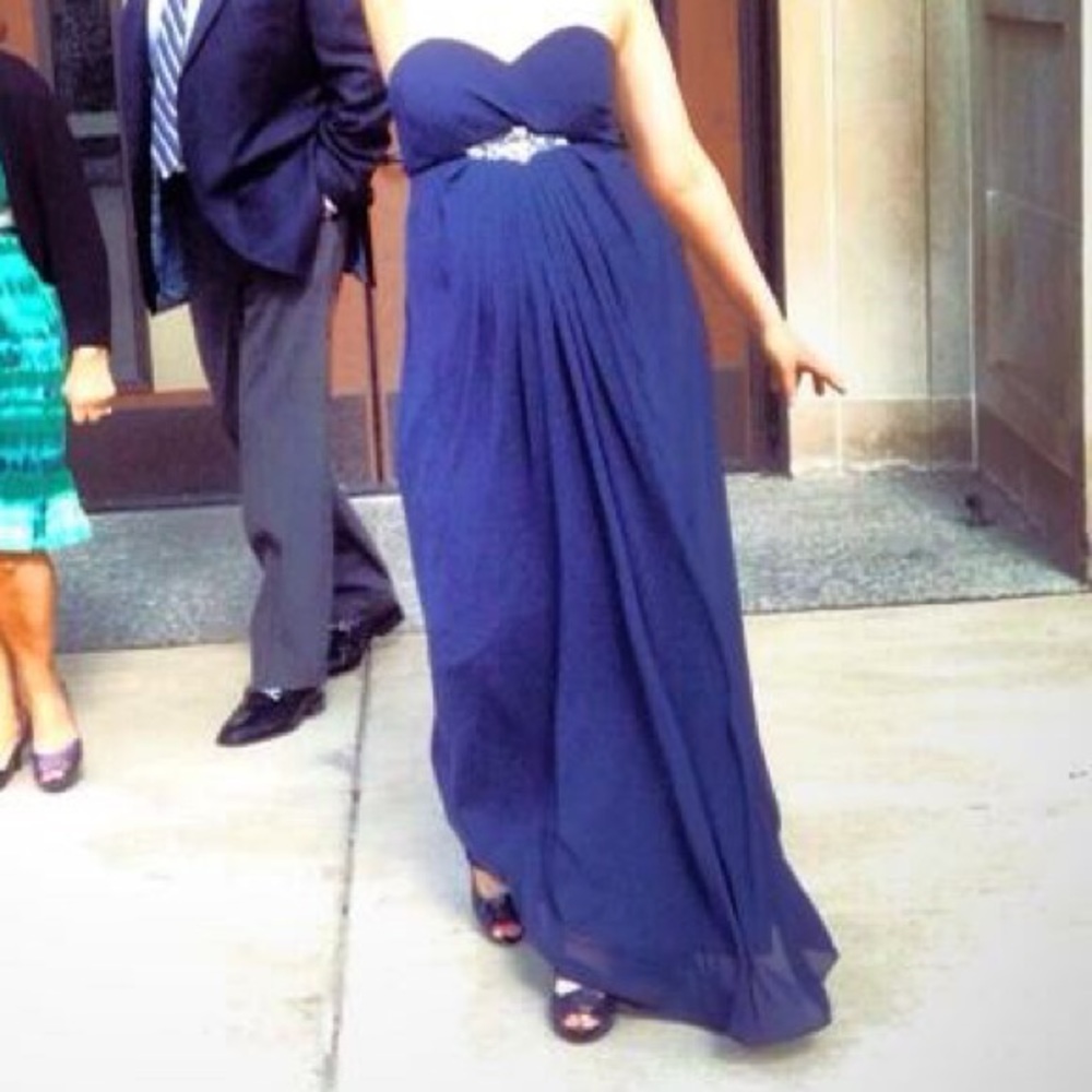 Bill Levkoff Dress Navy Blue size 6